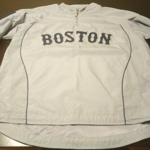Rare Boston Red Sox Gray "Visitor" Pull Over, New without tags